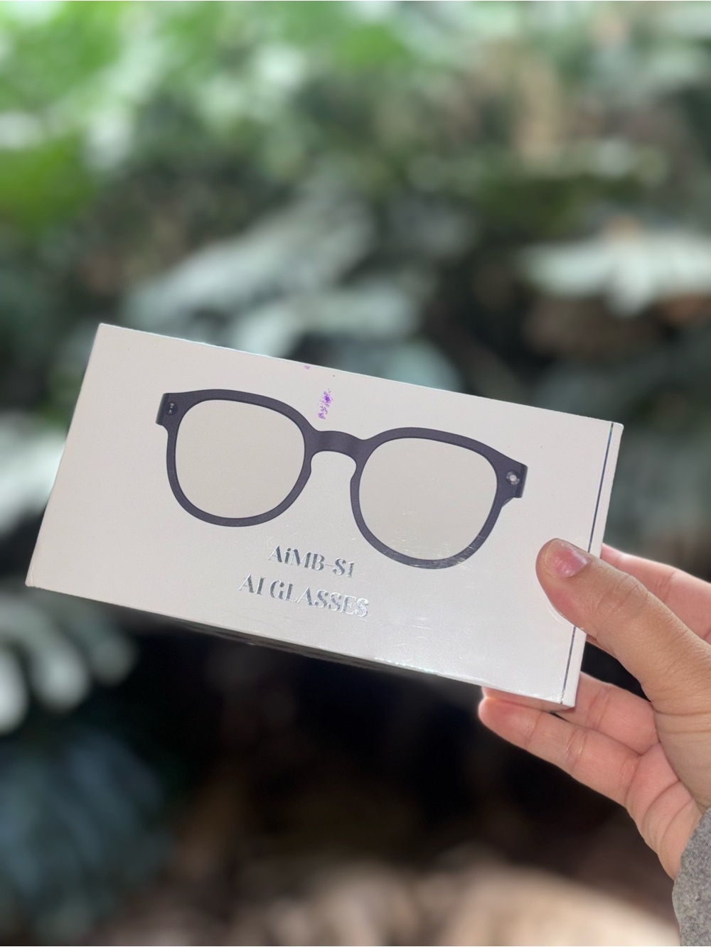 Brand New AI GLASSES with Black Frame Graphic
